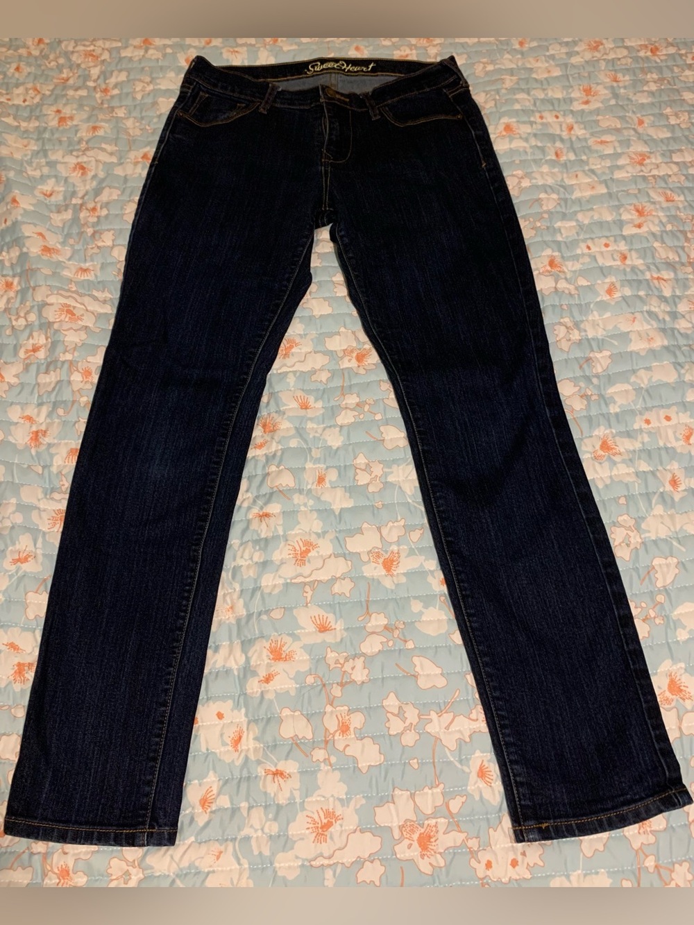 Dark Blue Women's Straight Leg Jeans